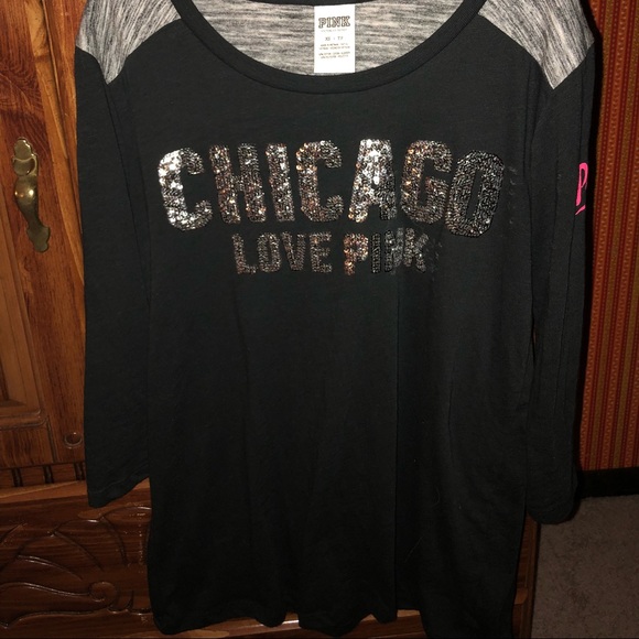 Victoria S Secret Tops Sequence Chicago Love Pink Top Poshmark